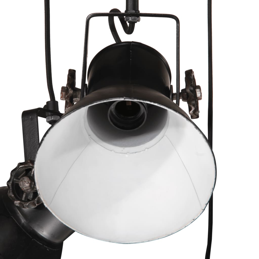 Lampe suspendue 25 W noire 30x30x100 cm E27