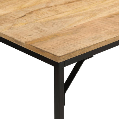 Mesa de comedor 110x55x75 cm Madera maciza de mango rugosa y hierro