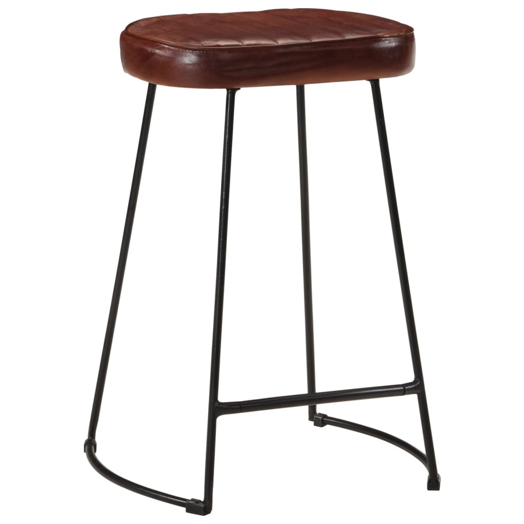 Tabourets de bar 2 pcs Marron foncé 41x29x62 cm