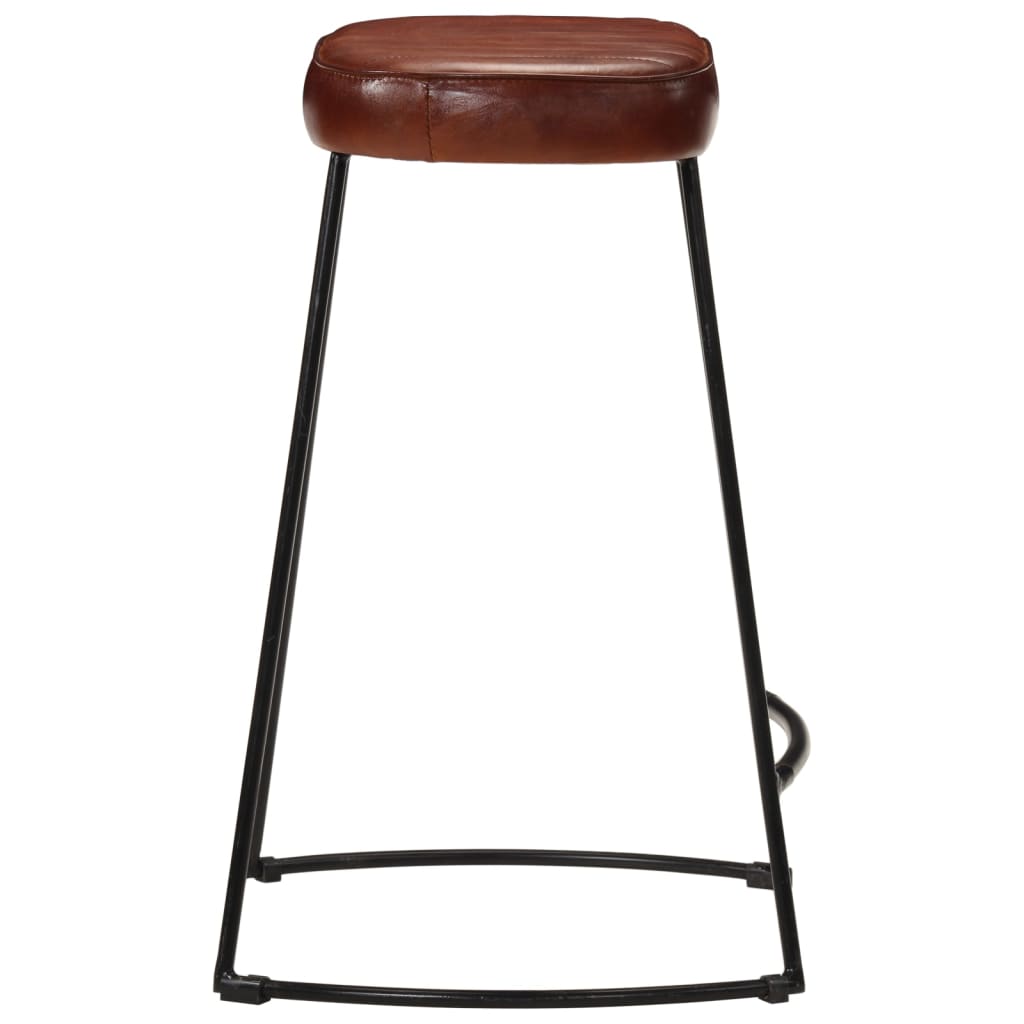 Tabourets de bar 2 pcs Marron foncé 41x29x62 cm