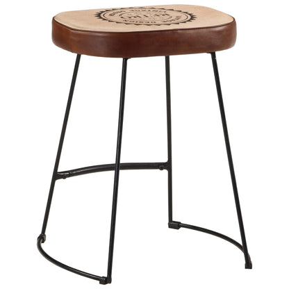 Tabourets de bar 2 pcs. Marron foncé 40x29,5x53 cm