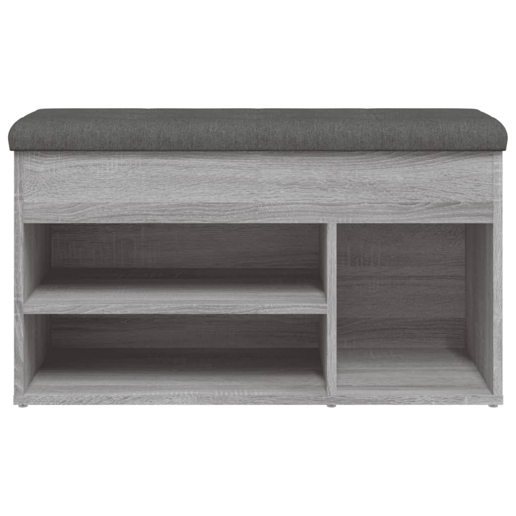 Schuhbank Grau Sonoma 82x32x45,5 cm Holzwerkstoff