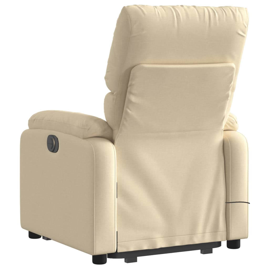 Fauteuil de massage électrique avec tissu crème d'aide au redressement