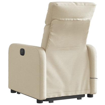 Fauteuil de massage électrique avec tissu crème d'aide au redressement