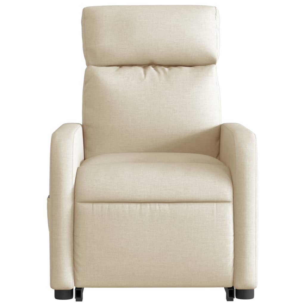 Fauteuil de massage électrique avec tissu crème d'aide au redressement