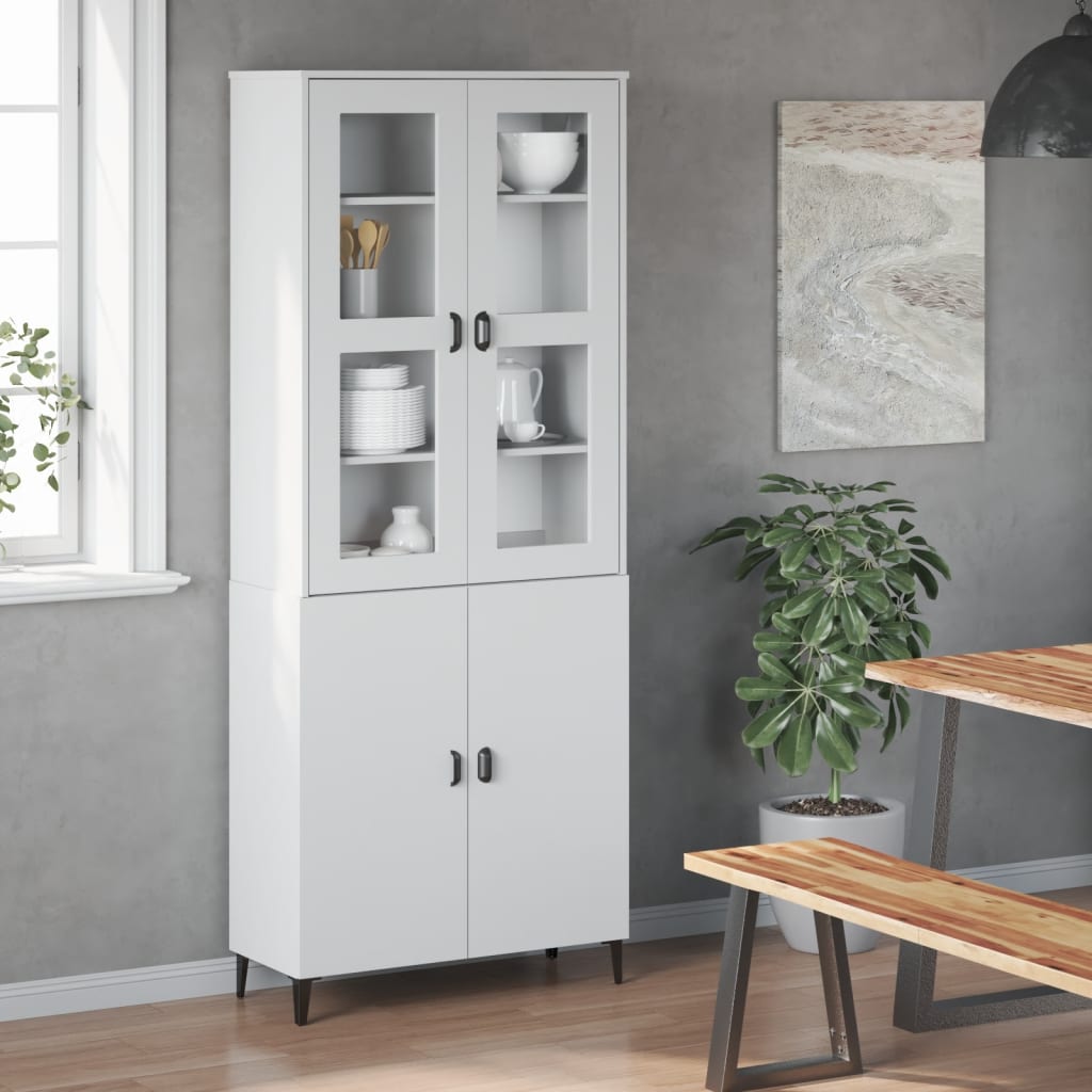 Fixation pour buffet haut VIKEN en bois blanc