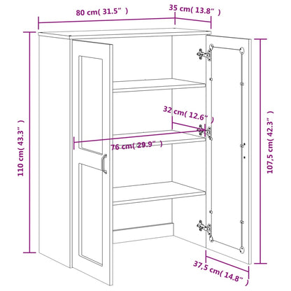 Fixation pour buffet haut VIKEN en bois blanc