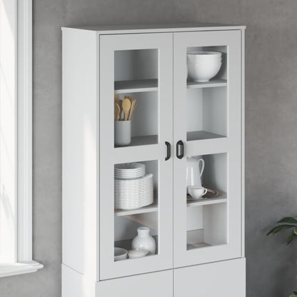 Fixation pour buffet haut VIKEN en bois blanc