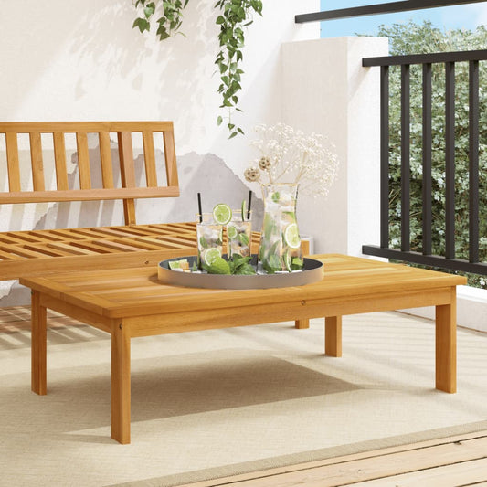 Table de jardin 100x60x30 cm en bois d'acacia massif