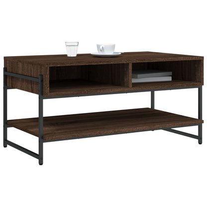 Couchtisch Braun Eichen-Optik 90x50x45 cm Holzwerkstoff