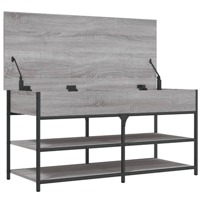 Schuhbank Grau Sonoma 100x42,5x50 cm Holzwerkstoff