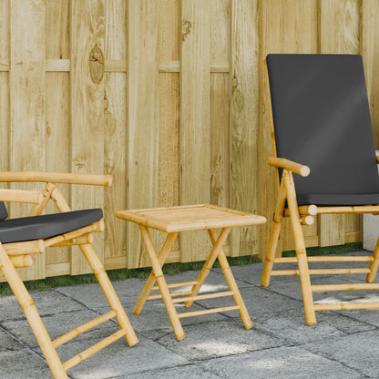 Garten-Couchtisch Klappbar 45x45x45 cm Bambus