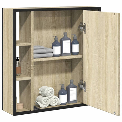 Bad-Spiegelschrank Sonoma-Eiche 60x16x60 cm Holzwerkstoff