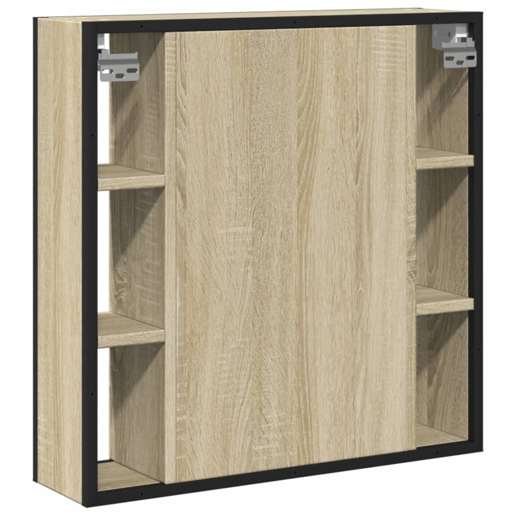 Bad-Spiegelschrank Sonoma-Eiche 60x16x60 cm Holzwerkstoff