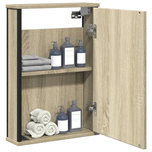 Bad-Spiegelschrank Sonoma-Eiche 42x12x60 cm Holzwerkstoff