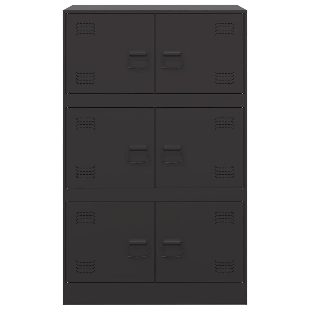 Aparador Negro 67x39x107 cm Acero