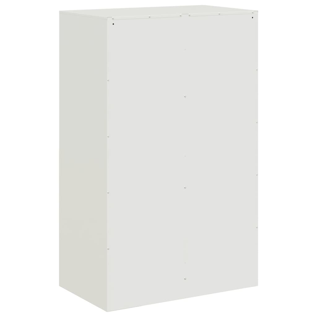 Aparador blanco 67x39x107 cm acero