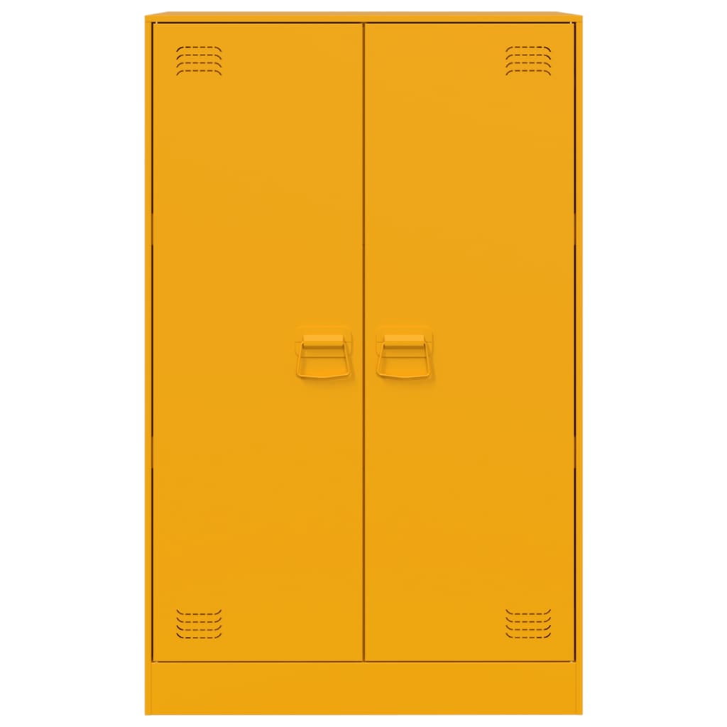 Aparador amarillo mostaza 67x39x107 cm acero