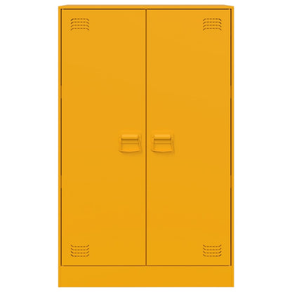 Aparador amarillo mostaza 67x39x107 cm acero