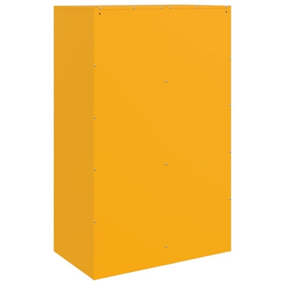 Aparador amarillo mostaza 67x39x107 cm acero