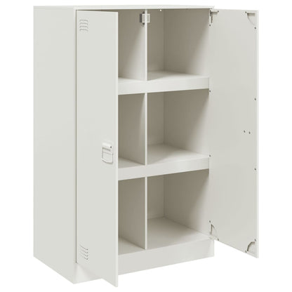 Buffet blanc 67x39x107 cm en acier