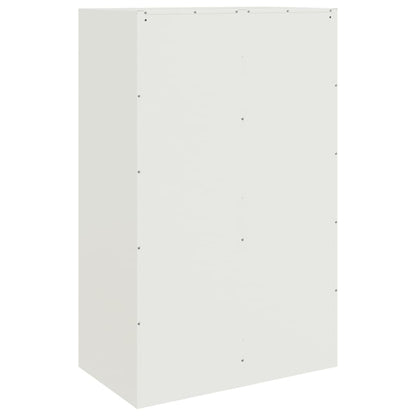 Buffet blanc 67x39x107 cm en acier