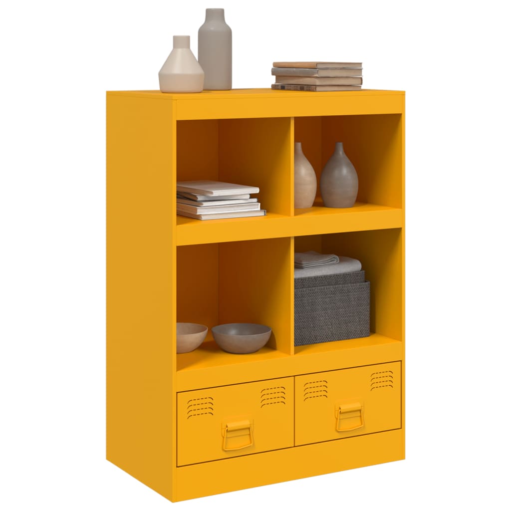 Alacena amarillo mostaza 67x39x95 cm acero