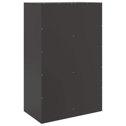 Highboard Schwarz 67x39x95 cm Stahl