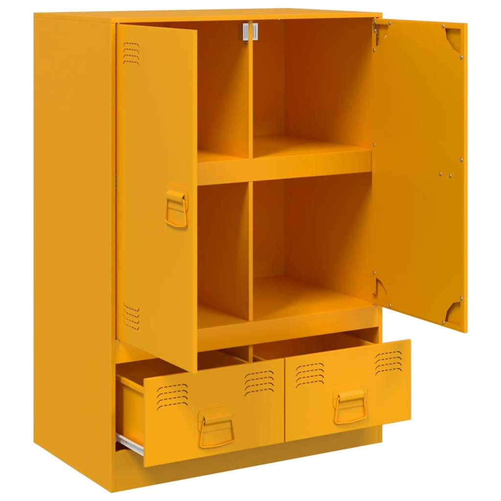 Alacena amarillo mostaza 67x39x95 cm acero