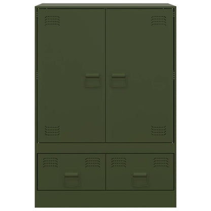 Alacena verde oliva 67x39x95 cm acero