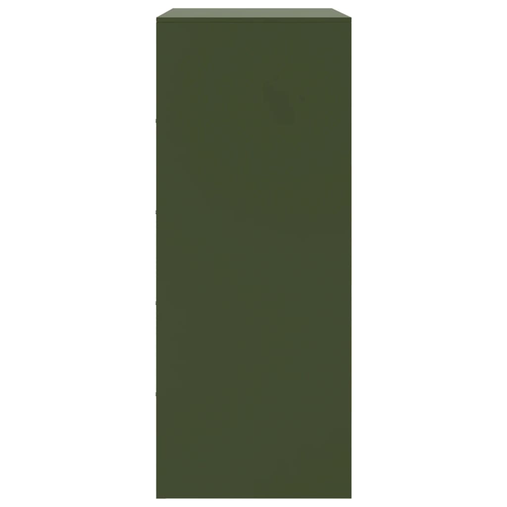 Alacena verde oliva 67x39x95 cm acero