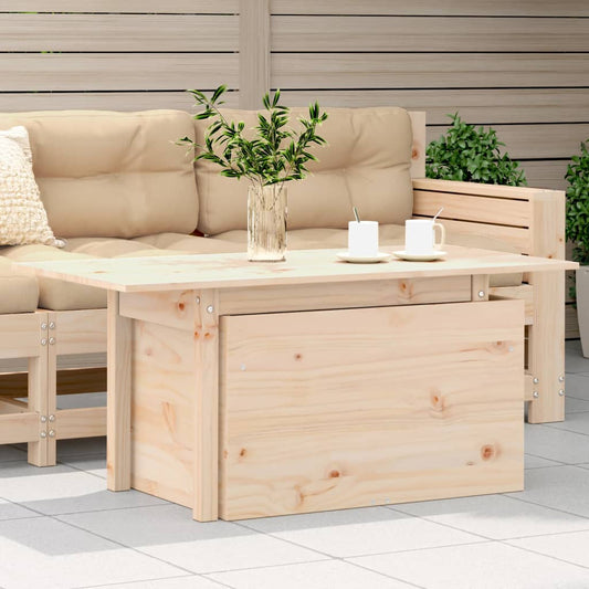 Table de jardin 100x50x75 cm en bois de pin massif