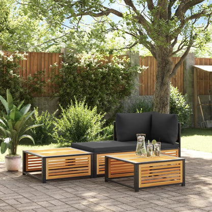 Garten-Couchtisch 68x68x30 cm Massivholz Akazie