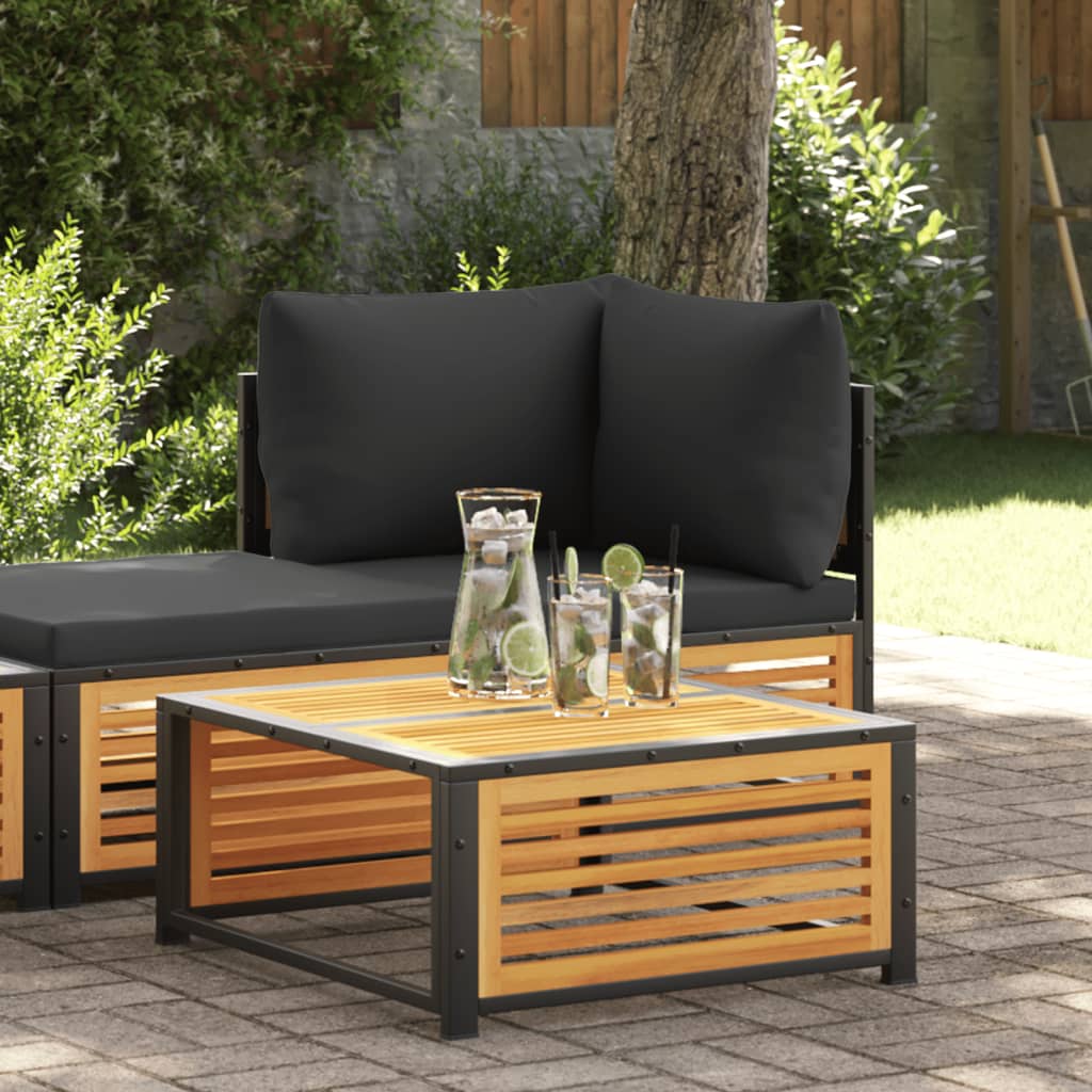 Garten-Couchtisch 68x68x30 cm Massivholz Akazie