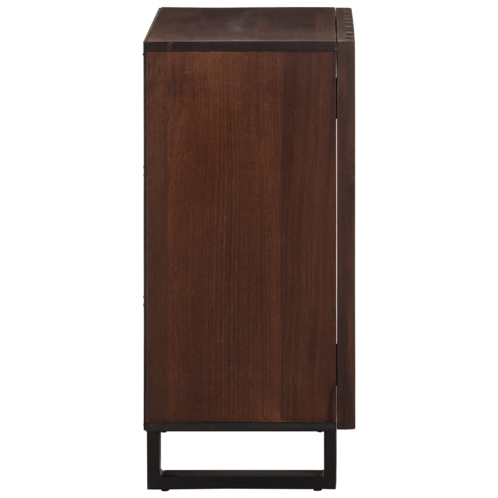 Sideboard Braun 40x34x75 cm Massivholz Mango