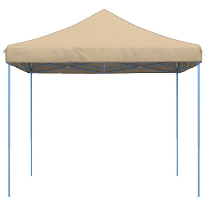 Tente de fête pliable pop-up beige 292x292x315 cm