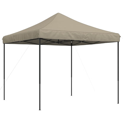 Tente de fête pliable pop-up taupe 292x292x315 cm