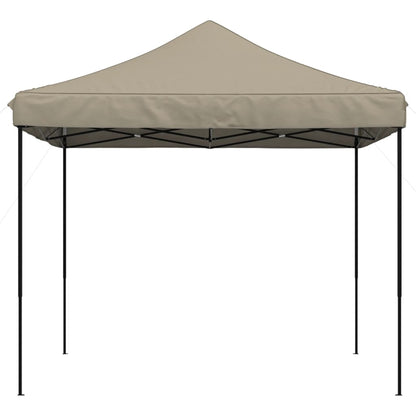 Tente de fête pliable pop-up taupe 292x292x315 cm