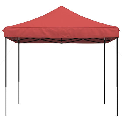 Tente de fête pliable pop-up rouge bordeaux 292x292x315 cm