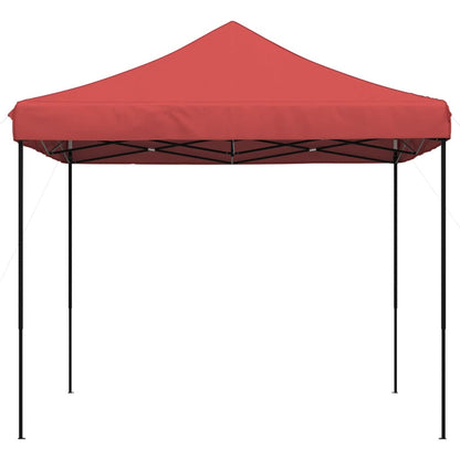 Tente de fête pliable pop-up rouge bordeaux 292x292x315 cm