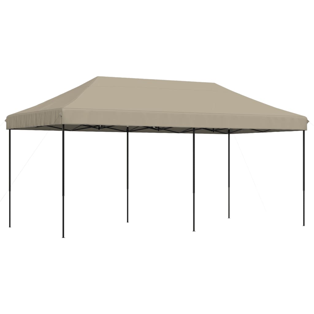 Partyzelt Faltbar Pop-Up Taupe 580x292x315 cm