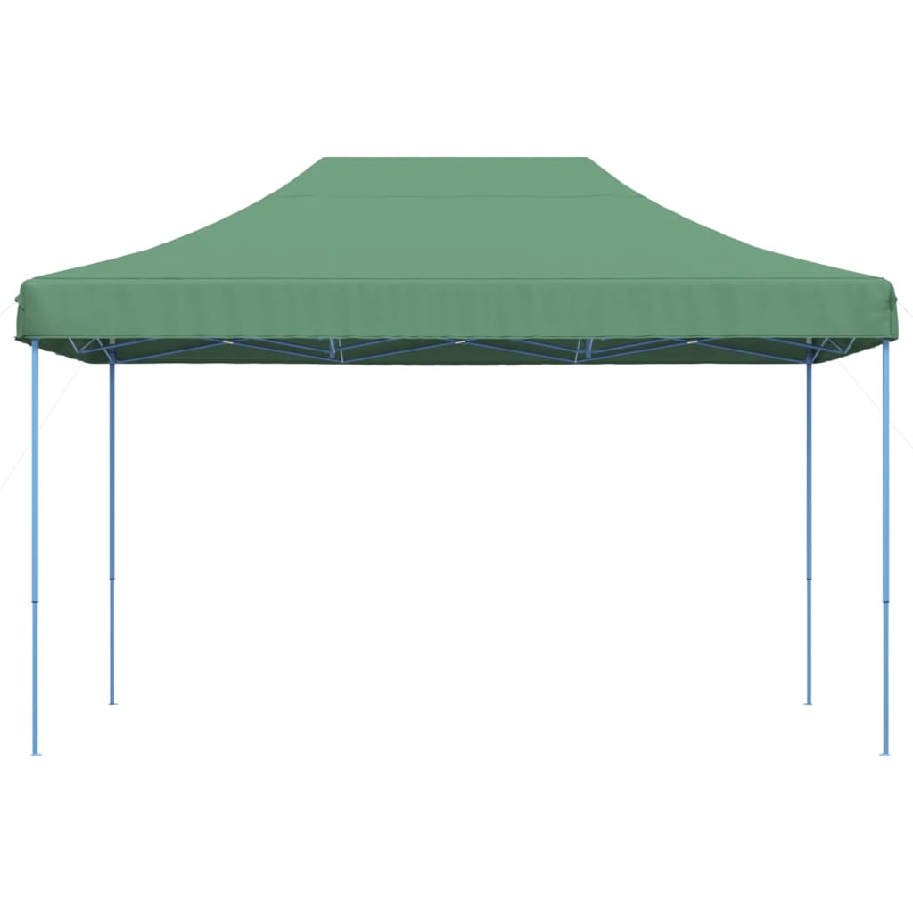 Tente de fête pliable pop-up verte 440x292x315 cm