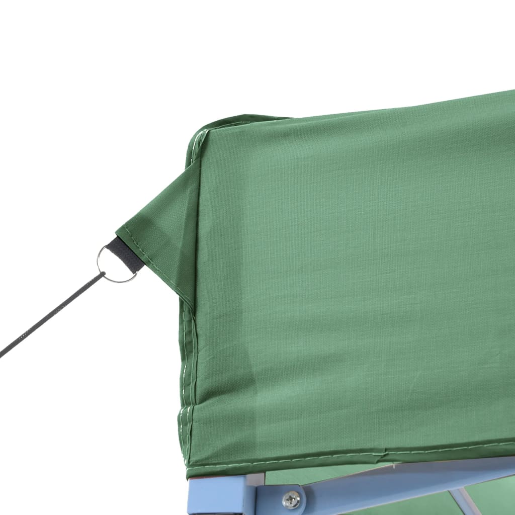 Tente de fête pliable pop-up verte 440x292x315 cm