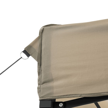 Partyzelt Faltbar Pop-Up Taupe 440x292x315 cm