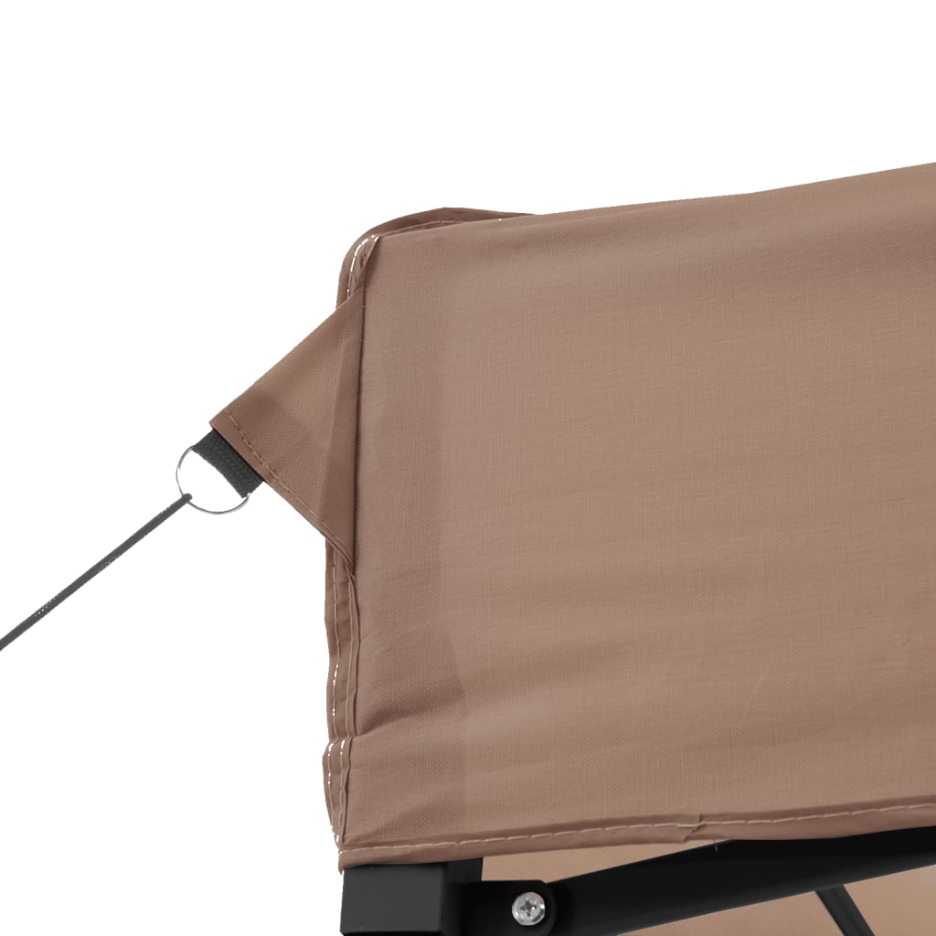 Tente de fête pliable pop-up marron 440x292x315 cm