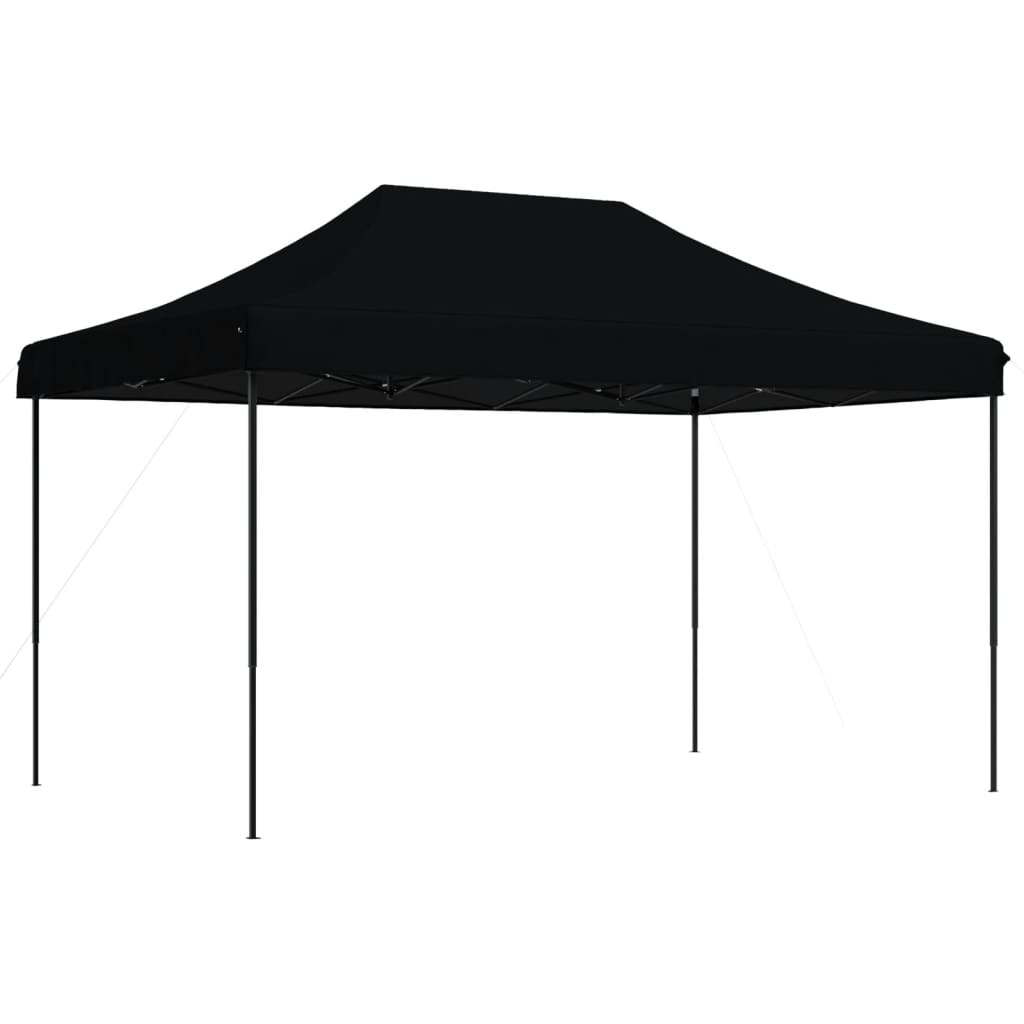 Partyzelt Faltbar Pop-Up Schwarz 440x292x315 cm