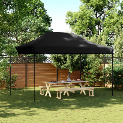 Partyzelt Faltbar Pop-Up Schwarz 440x292x315 cm