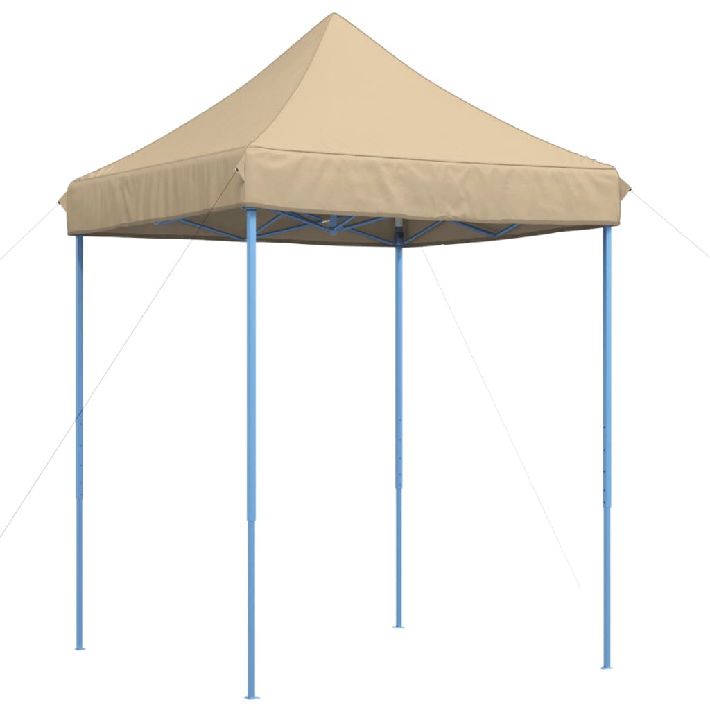 Tente de fête pliable pop-up beige 200x200x306 cm