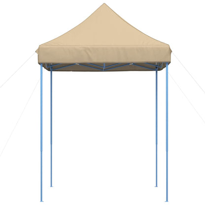 Tente de fête pliable pop-up beige 200x200x306 cm