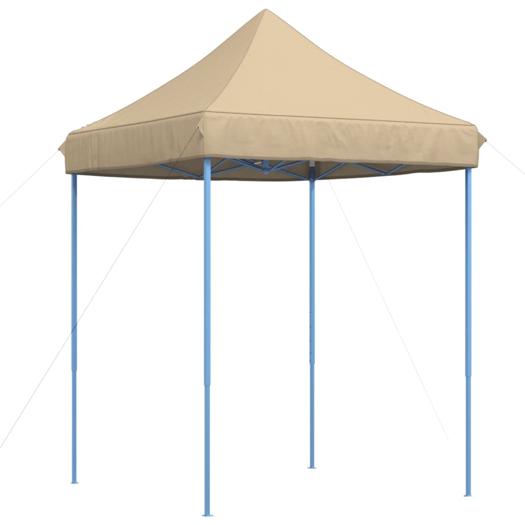 Tente de fête pliable pop-up beige 200x200x306 cm